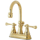 Kingston Brass KS2612BL 4 in. Centerset Bath Faucet Brass