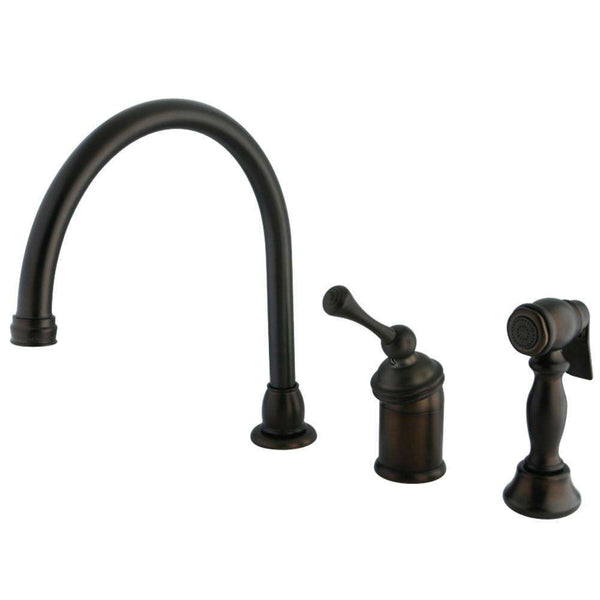 Kingston Brass KB3815BLBS Widespread Kitchen Faucet Bronze