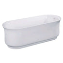 Kingston VTDR662723 66" Acrylic Fst Db Ended Bathtub