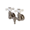 Aqua Vintage AE39T8 Wall Mount Tub Filler, Brushed Nickel