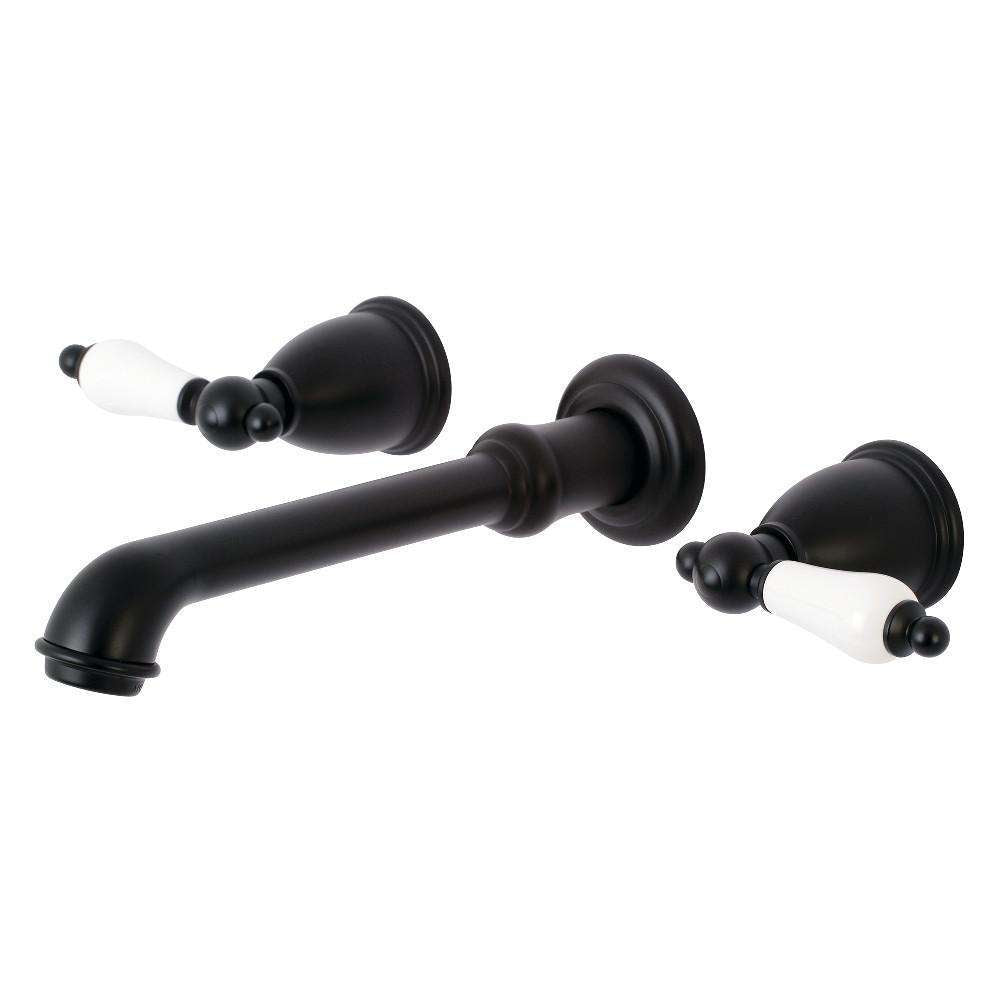 Kingston KS7120PL 8" Center Wall Mount Bath Faucet, Matte