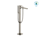 TOTO GE Single-Handle Free Standing Tub Filler with Handshower, Polished Nickel TBG07306U