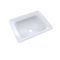 TOTO Guinevere Rectangular Undermount Bathroom Sink with CeFiONtect, Cotton White LT973G#01