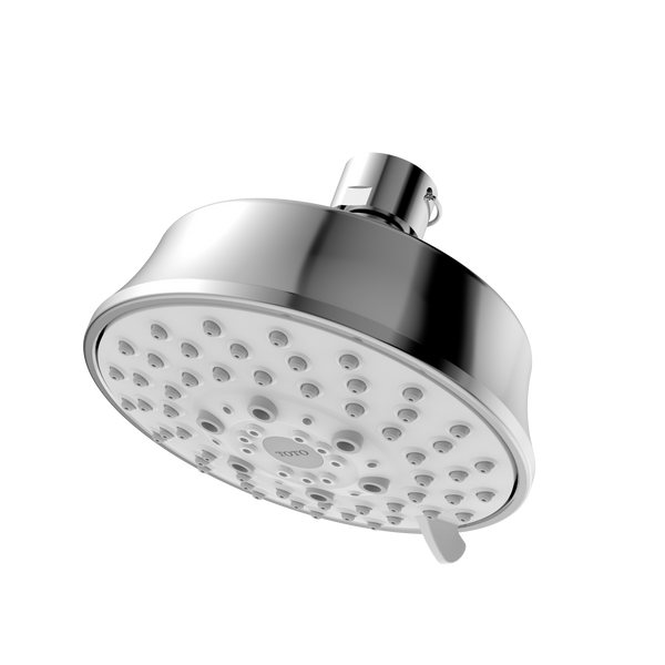 TOTO L Series Classic Round Five Spray Modes 4 inch 1.75 GPM Showerhead, Polished Chrome TBW03001U4#CP