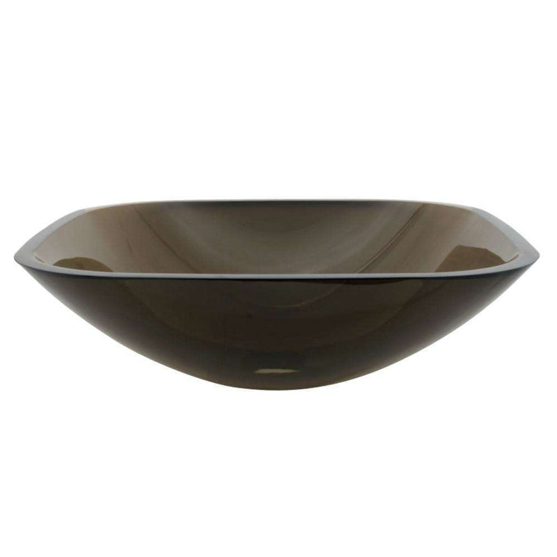 Fauceture EVSQFW4 1/2" Round Tempered Glass Vessel