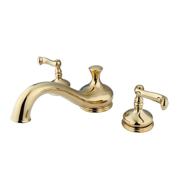 Kingston Brass KS3332FL Roman Tub Filler, Polished Brass