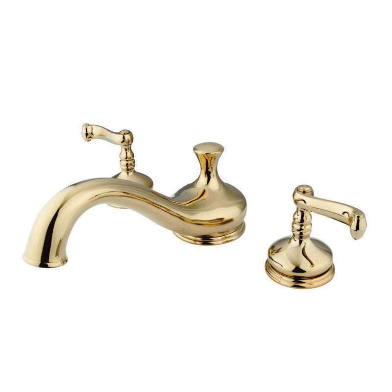 Kingston Brass KS3332FL Roman Tub Filler, Polished Brass