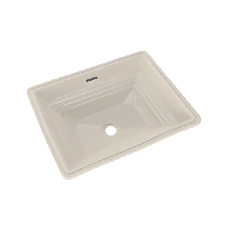 TOTO Promenade Rectangular Undermount Bathroom Sink, Sedona Beige LT533