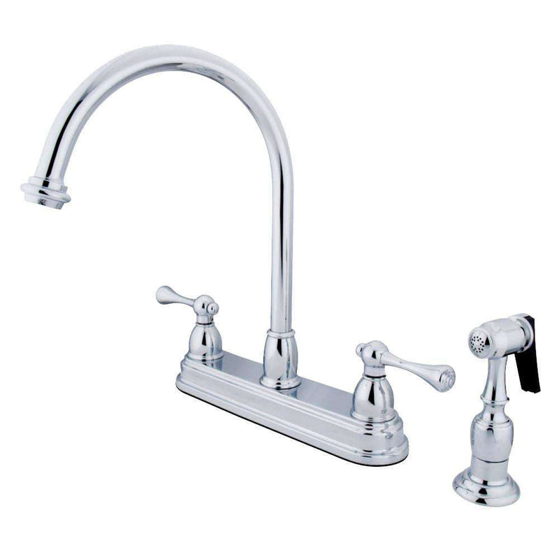 Kingston Brass KB3751BLBS Centerset Kitchen Faucet