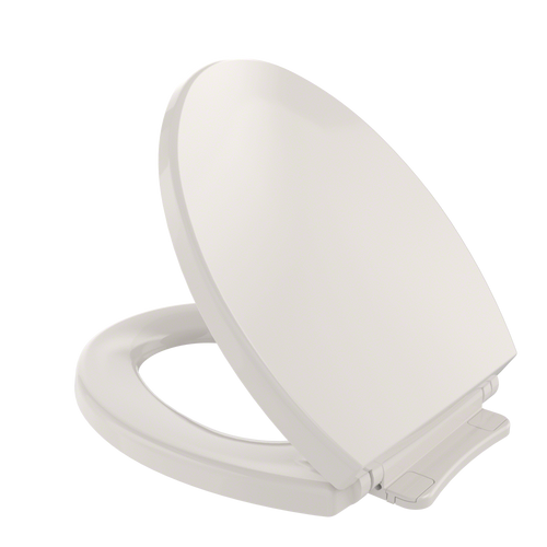 TOTO SoftClose Non Slamming, Slow Close Round Toilet Seat and Lid, Sedona Beige SS113#12