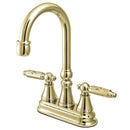 Kingston Brass KS2492GL Bar Faucet, Polished Brass