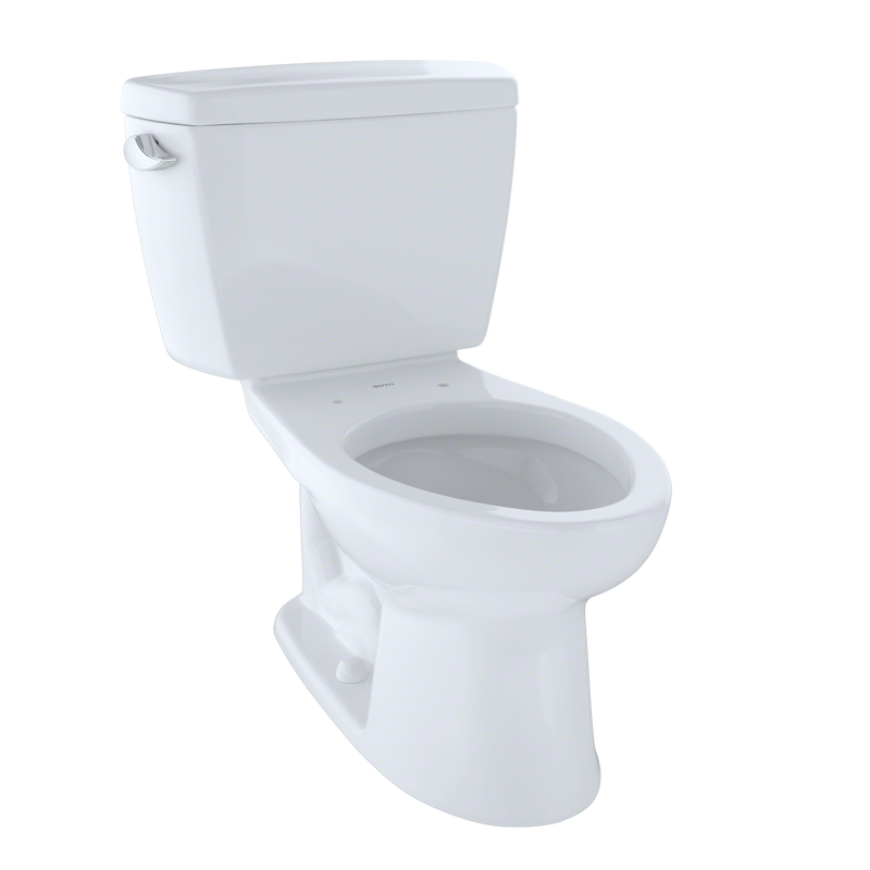 TOTO Drake Two-Piece Elongated 1.6 GPF ADA Compliant Toilet with Insulated Tank, Cotton White CST744SLD