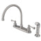 Kingston Brass KB728BLSP 8-Inch Centerset Kitchen Faucet