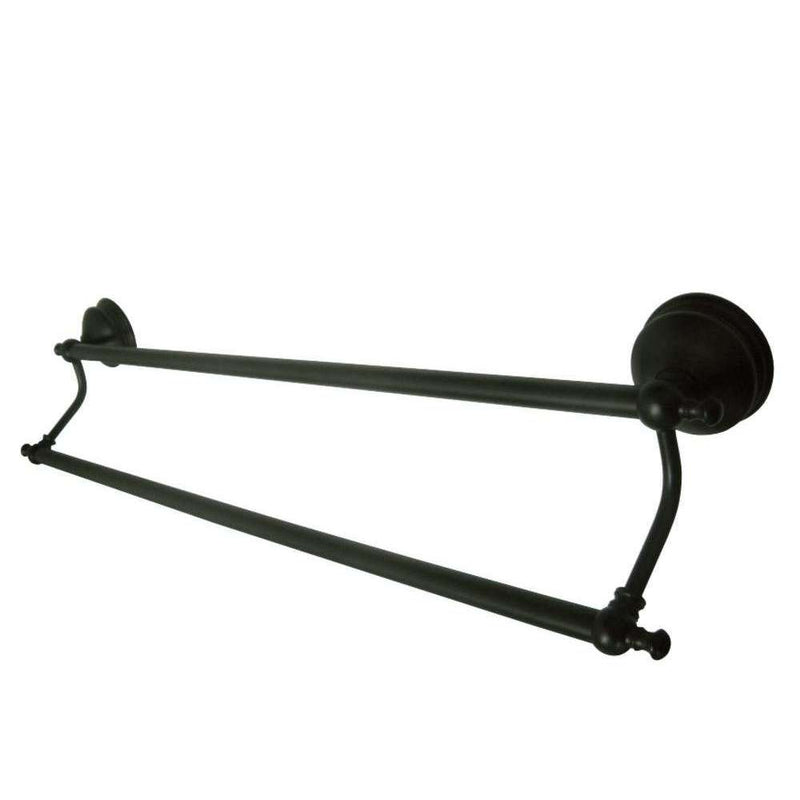 Kingston Brass BA7613ORB Naples 24" Dual Towel Bar,