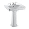 TOTO Promenade 24" x 19-1/4" Rectangular Pedestal Bathroom Sink for 4 inch Center Faucets, Cotton White LPT532.4N#01