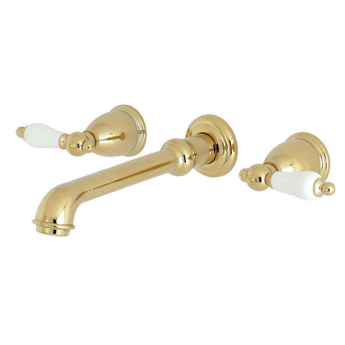 Kingston KS7122PL 8" Center Wall Mount Bath Faucet