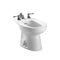 TOTO Piedmont Deck Mount Vertical Spray Flushing Rim Bidet, Cotton White BT500B#01