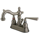 Kingston Brass KS1608ZL 4 in. Centerset Bathroom Faucet