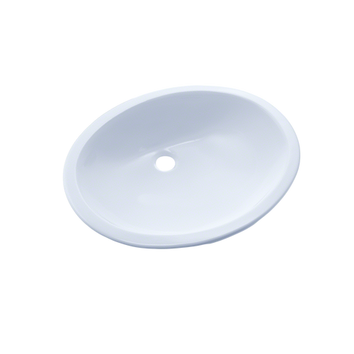 TOTO Rendezvous Oval Undermount Bathroom Sink with CeFiONtect, Cotton White LT579G#01