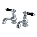 Kingston Brass KS1101PKL Basin Tap Faucet with Cross Hnd, CP