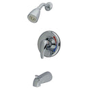 Kingston Brass KS651 Tub and Shower Faucet, Polished Chrome