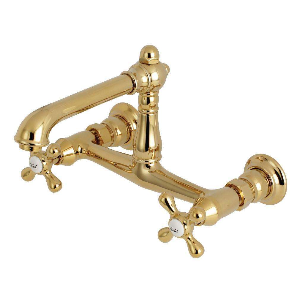 Kingston KS7242AX 8" Center Wall Mount Bath Faucet