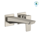 TOTO GE 1.2 GPM Wall-Mount Single-Handle Bathroom Faucet with COMFORT GLIDE Technology, Brushed Nickel TLG07308U