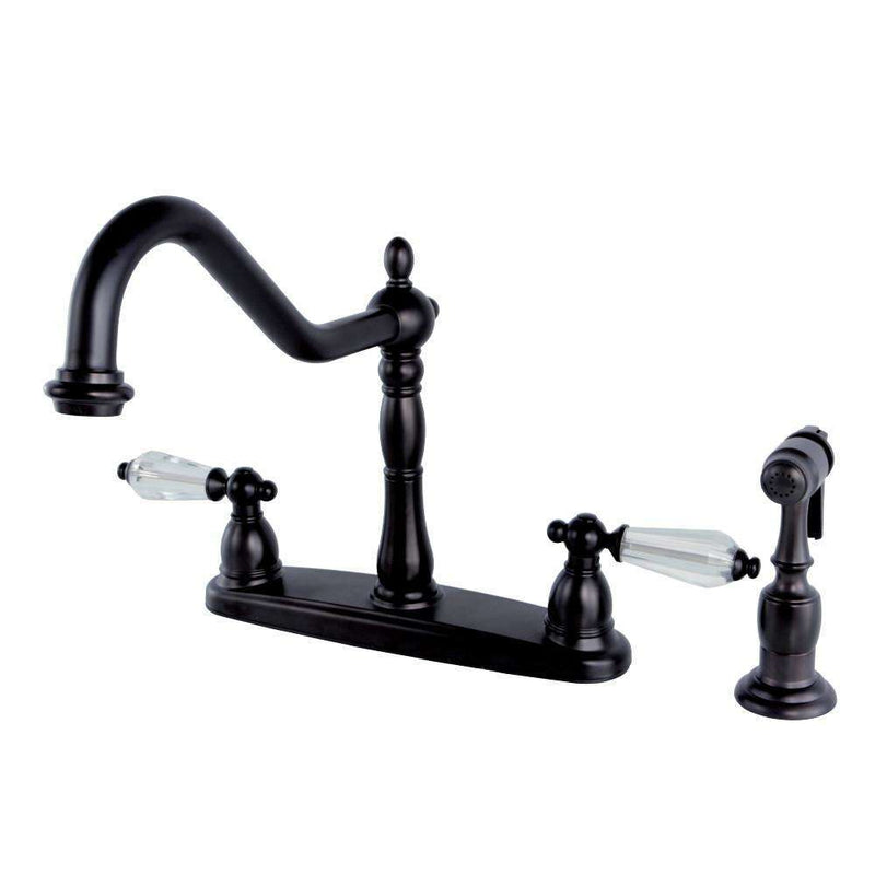 Kingston Brass KB1755WLLBS Centerset Kitchen Faucet Bronze