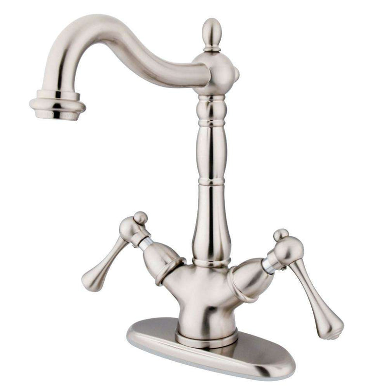 Kingston Brass KS1498BL Vessel Sink Faucet, Brushed Nickel