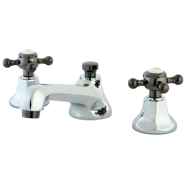 Kingston Brass NS4463BX 8 in. Wsp Bath Faucet/Black SS