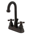 Kingston Brass KB3615AX 4 in. Centerset Bath Faucet Bronze