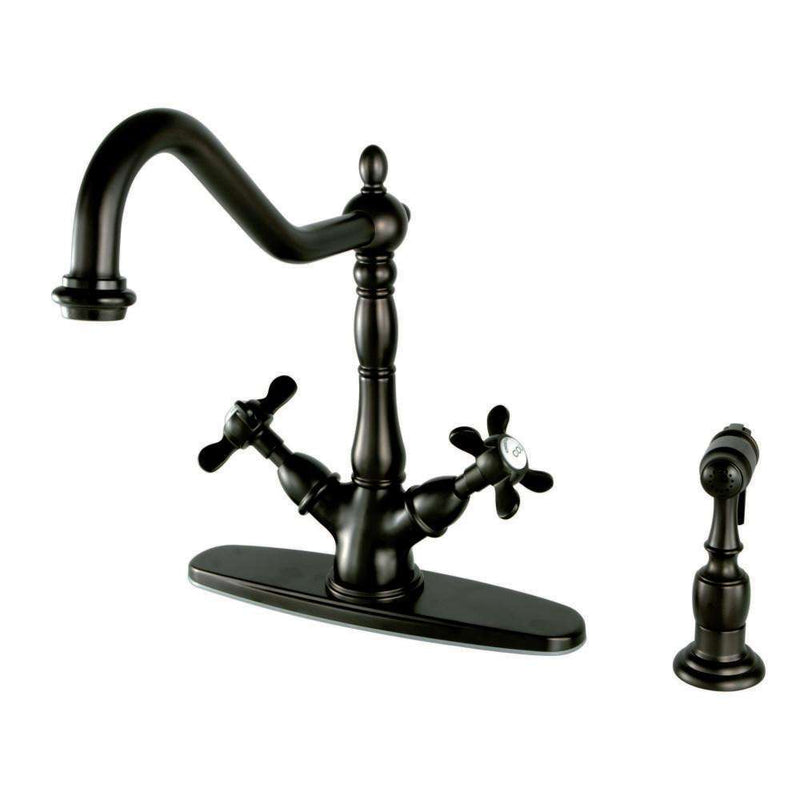 Kingston KS1235BEXBS Mono Deck Mount Kitchen Faucet W/