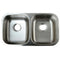Gourmetier GKUD32199 Undermount Double Bowl