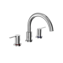 TOTO LB Two-Handle Deck-Mount Roman Tub Filler Trim, Polished Chrome TBS01201U