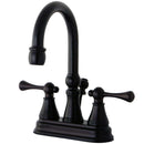 Kingston Brass KS2615BL 4 in. Centerset Bath Faucet Bronze