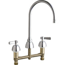 Chicago Faucets Vandal Proof Concealed Kitchen Sink Faucet 201-AGN8AE35VPABCP