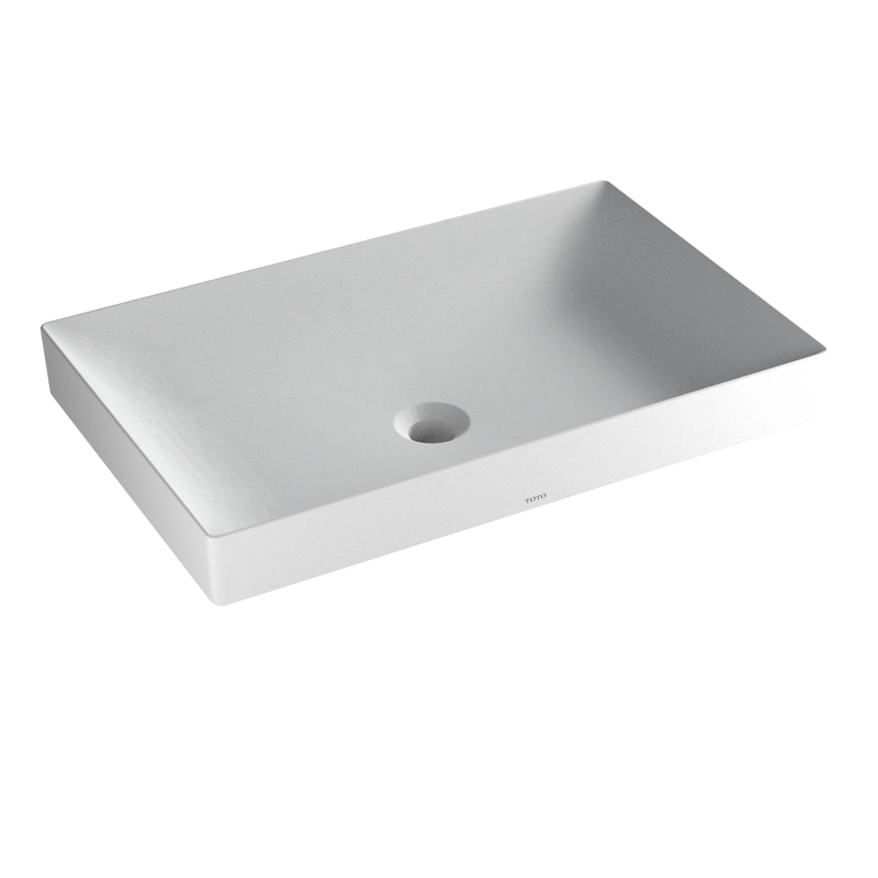 TOTO Kiwami Rectangular 23" Vessel Bathroom Sink with CEFIONTECT, CLEAN MATTE LT476MT