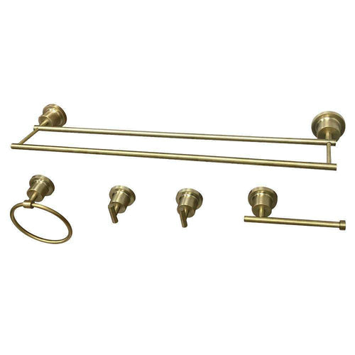 Kingston Brass BAH821318478SB 5-Piece Bathroom Accessory Set
