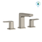 TOTO GB 1.2 GPM Two Handle Widespread Bathroom Sink Faucet, Polished Nickel TLG10201U#PN