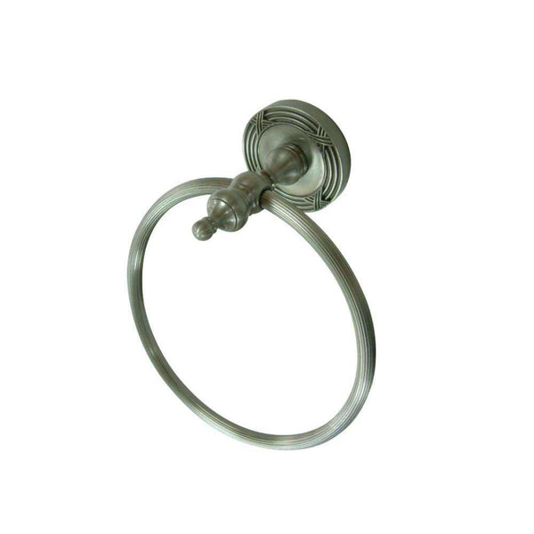 Kingston Brass BA9914SN Templeton Towel Ring, Brushed Nickel