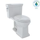 TOTO Promenade II One-Piece Elongated 1.28 GPF Universal Height Toilet with CeFiONtect, Colonial White MS814224CEFG