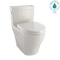 TOTO Legato WASHLET One-Piece Elongated 1.28 GPF Universal Height Skirted Toilet with CEFIONTECT, Bone MS624124CEFG#03