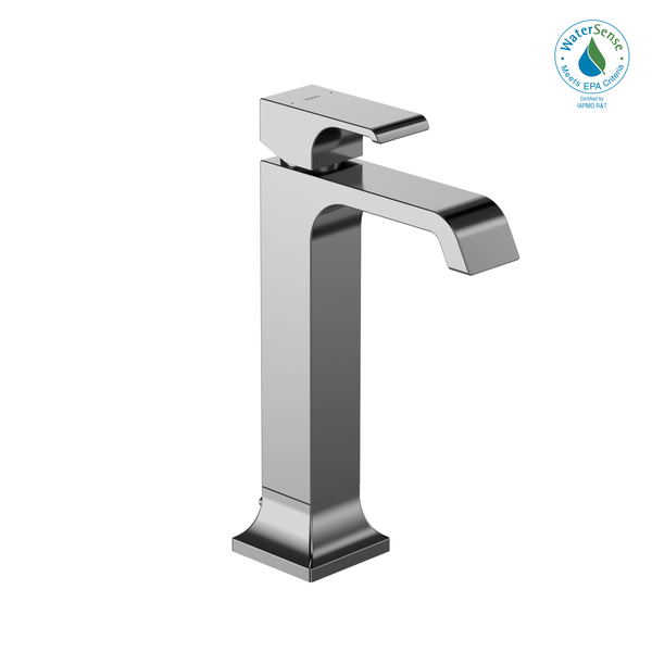 TOTO GC 1.2 GPM Single Handle Vessel Bathroom Sink Faucet with COMFORT GLIDE Technology, Polished Chrome TLG3305U#CP