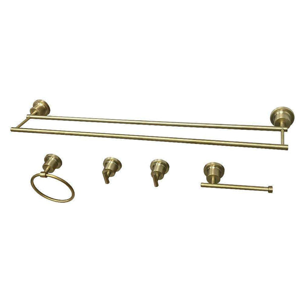 Kingston Brass BAH821330478SB 5-Piece Bathroom Accessory Set