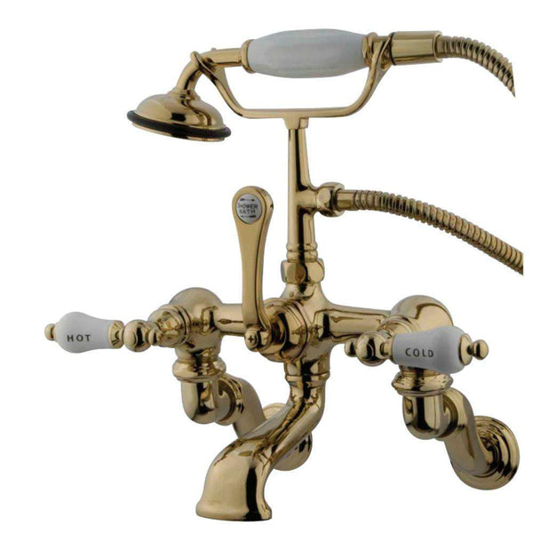 Kingston Brass CC461T2 Vintage Wall Mount Tub Filler with