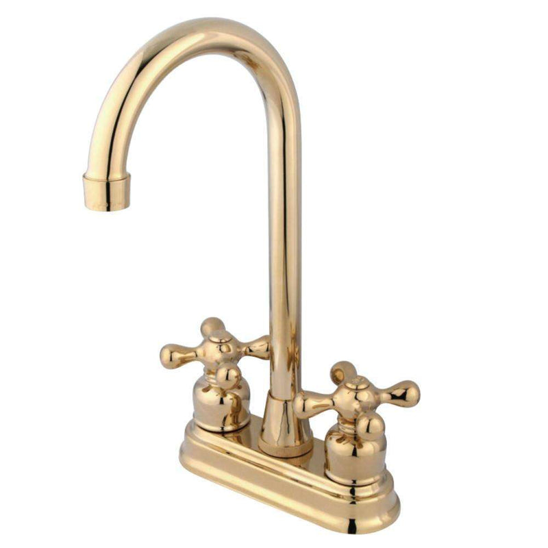 Kingston Brass KB492AX Bar Faucet, Polished Brass