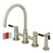 Kingston KS8278DKLBS Concord Two-Hnd Bridge Kitchen Faucet