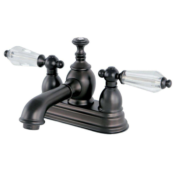 Kingston Brass KS7005WLL 4 in. Centerset Bath Faucet Bronze