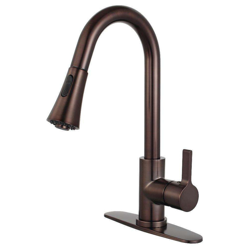 Kingston Brass LS8725CTL Sg-Hnd Pull-Down Kitchen Faucet