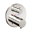 TOTO Round Thermostatic Mixing Valve with Volume Control Shower Trim, Polished Nickel TBV01407U